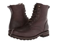 Hotsale Frye Shearling Boots for Men - Warren Combat - Blazer Brown Tumbled Leather/Shearling On Sale
